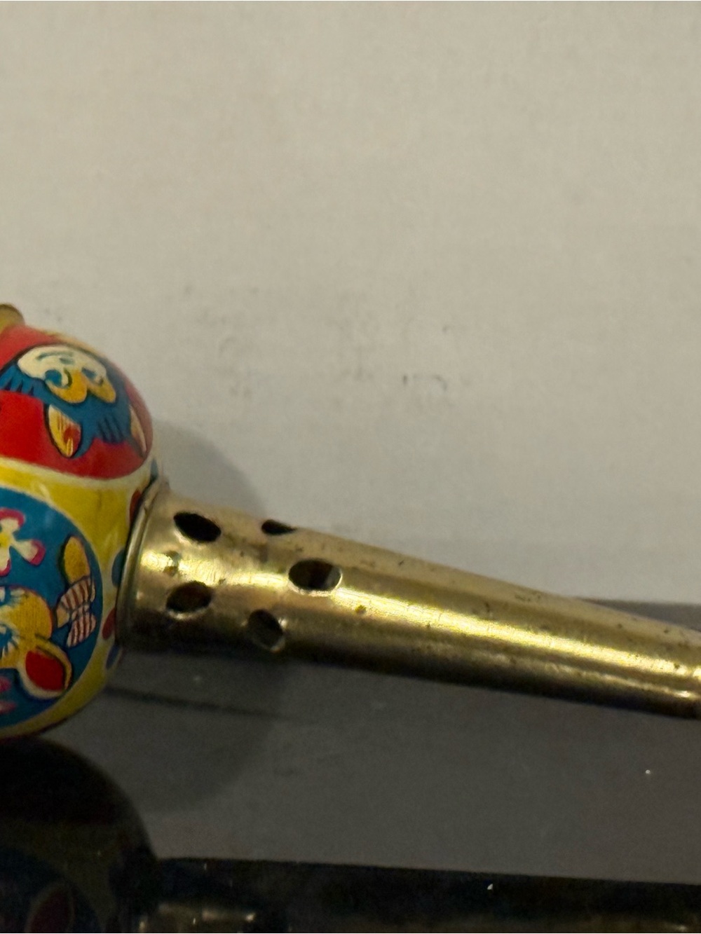 Colorful Red and Yellow Kids Stuffed Animal Rattle